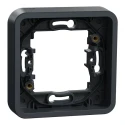 Schneider Electric Mureva Styl Back Box Mounting Frame, 1 Gang, IP55, Polycarbonate, Grey, Flush Mount, 84x84x28mm MUR34107