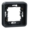 Schneider Electric Mureva Styl Back Box Mounting Frame, 1 Gang, IP55, Polycarbonate, Grey, Flush Mount, 84x84x28mm MUR34107