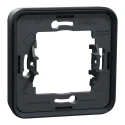 Schneider Electric Mureva Styl Back Box Mounting Frame, 1 Gang, IP55, Polycarbonate, Grey, Flush Mount, 84x84x28mm MUR34107