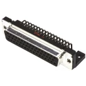 HARTING D-Sub Standard 50 Way Right Angle Through Hole Connector, Female, 2.76 mm Pitch, M3 Threaded Insert 09665127601