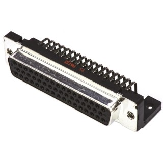 HARTING D-Sub Standard 50 Way Right Angle Through Hole Connector, Female, 2.76 mm Pitch, M3 Threaded Insert 09665127601