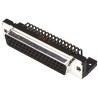 HARTING D-Sub Standard 50 Way Right Angle Through Hole Connector, Female, 2.76 mm Pitch, M3 Threaded Insert 09665127601