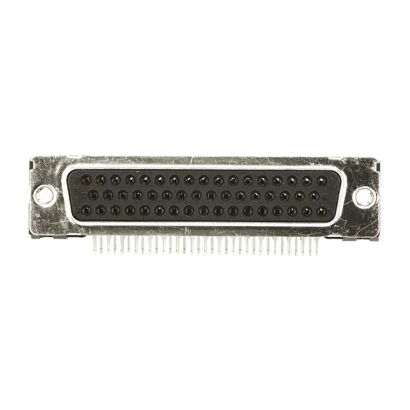 HARTING D-Sub Standard 50 Way Right Angle Through Hole Connector, Female, 2.76 mm Pitch, M3 Threaded Insert 09665127601