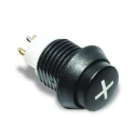 C & K AP Series Illuminated Push Button Switch, Panel Mount, Momentary, SPST, Blue LED, IP67, 13.7 mm Cutout APB4E07TZBE001