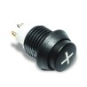 C & K AP Series Illuminated Push Button Switch, Panel Mount, Momentary, SPST, Blue LED, IP67, 13.7 mm Cutout APB4E07TZBE001