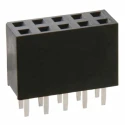 Harwin M20 Series Straight Through Hole PCB Socket, 10-Contact, 2 Row, 2.54 mm Pitch, Solder, 12A, Nylon, M20-7830542