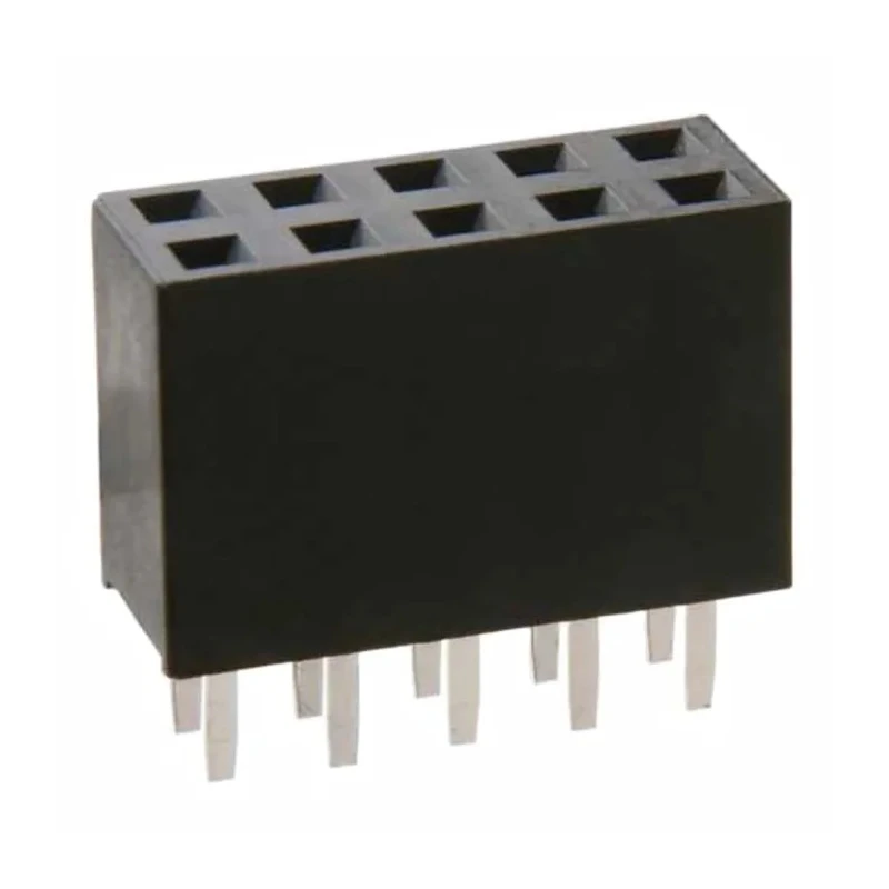 Harwin M20 Series Straight Through Hole PCB Socket, 10-Contact, 2 Row, 2.54 mm Pitch, Solder, 12A, Nylon, M20-7830542