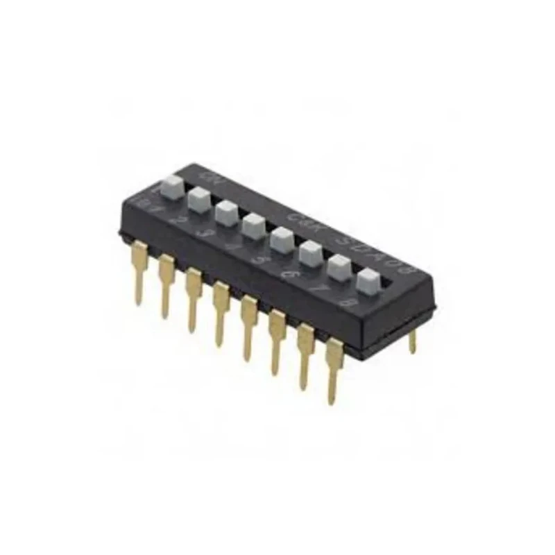 C & K Slide Rotary Coded DIP Switch SDA08H1BDA, Slide Actuator, Rotary Encoded Type, Malaysia Origin