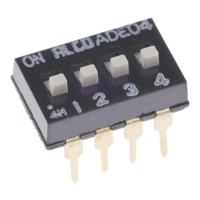 TE Connectivity Rotary Coded DIP Switch Through Hole Slide Actuator ADE0404