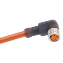 Lumberg Automation Sensor Actuator Cable RKMWV3-62/2M, Female 3-Way, Right Angle, Polyurethane/PVC, IP67