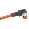 Lumberg Automation Sensor Actuator Cable RKMWV3-62/2M, Female 3-Way, Right Angle, Polyurethane/PVC, IP67