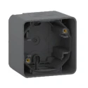 Schneider Electric Surface Mounted Plug Socket Back Box, Grey RAL 7016, 1 Gang, IP55, Mureva Styl, PP & SEBS, MUR37911