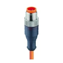 Lumberg Automation Male 4-Way Sensor Actuator Cable, Straight, Unterminated, 250V, 5m, PVC Jacket, Orange RST4-07/5