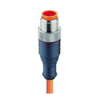 Lumberg Automation Male 4-Way Sensor Actuator Cable, Straight, Unterminated, 250V, 5m, PVC Jacket, Orange RST4-07/5