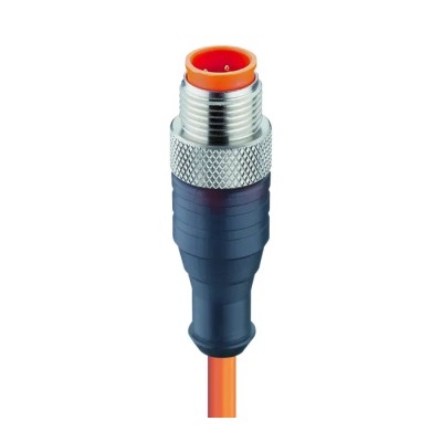 Lumberg Automation Male 4-Way Sensor Actuator Cable, Straight, Unterminated, 250V, 5m, PVC Jacket, Orange RST4-07/5