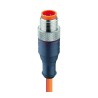 Lumberg Automation Male 4-Way Sensor Actuator Cable, Straight, Unterminated, 250V, 5m, PVC Jacket, Orange RST4-07/5