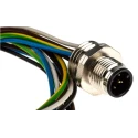 Lumberg Automation Sensor Actuator Cable RSF5-56/0.2 Male Straight M12 5-Core Unterminated 200mm, IP65/IP67