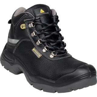 Delta Plus S3 ESD Black Stainless Steel Toe Capped Men's Ankle Safety Boots, EU 45, UK 10.5, Water Resistant, Leather SAULT2