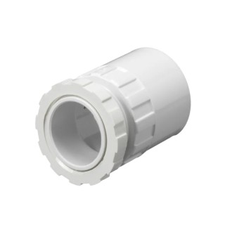 Schneider Electric Conduit Fitting, Adapter, uPVC, 20 mm, BS4607, White PMA20W
