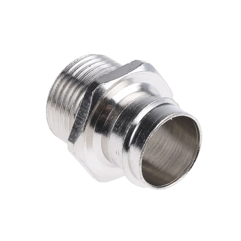 Adaptaflex Nickel-Plated Brass Conduit Fitting, 20 mm Nominal Size, M20 Thread, IP54, SP Series 7TCA296020R0149 SP20/M20/A