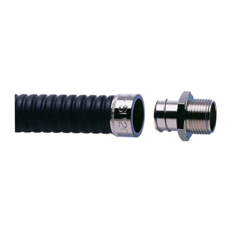 Adaptaflex Nickel-Plated Brass Conduit Fitting, 20 mm Nominal Size, M20 Thread, IP54, SP Series 7TCA296020R0149 SP20/M20/A