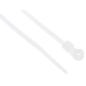 RS PRO Cable Tie Screw Mount 113 mm x 2.5 mm Natural Polyamide 66 Flame Retardant UL 94V-2 601-079