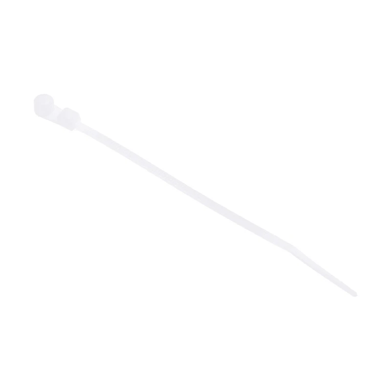 RS PRO Cable Tie Screw Mount 113 mm x 2.5 mm Natural Polyamide 66 Flame Retardant UL 94V-2 601-079