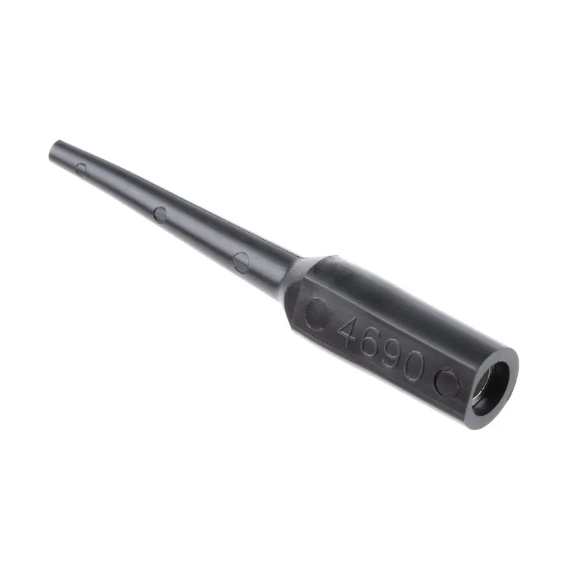 Fluke Black Test Connector Adapter, Brass and Copper Contacts, Nickel/Gold Plated Socket 2500V 3A 4690-0