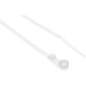 RS PRO Natural Polyamide 66 Screw Mount Cable Tie 171.5 mm x 3.7 mm Flame Retardant 601-085