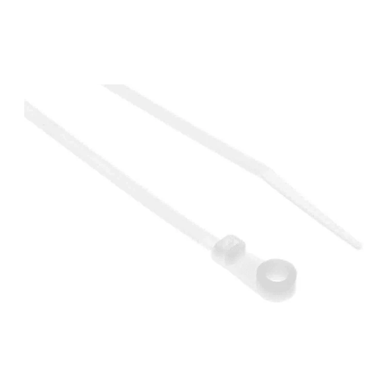 RS PRO Natural Polyamide 66 Screw Mount Cable Tie 171.5 mm x 3.7 mm Flame Retardant 601-085