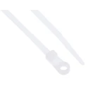 RS PRO Cable Tie Screw Mount Polyamide 66 Natural 221.3 mm x 4.2 mm Flame Retardant 601-091
