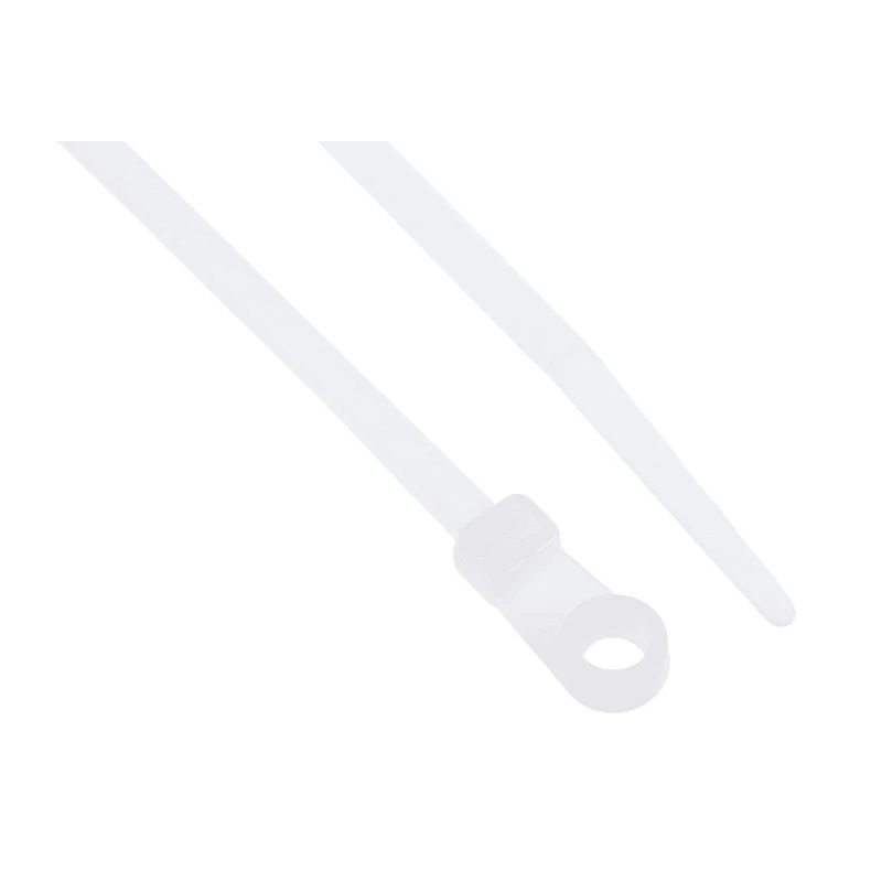 RS PRO Cable Tie Screw Mount Polyamide 66 Natural 221.3 mm x 4.2 mm Flame Retardant 601-091