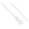 RS PRO Cable Tie Screw Mount Polyamide 66 Natural 221.3 mm x 4.2 mm Flame Retardant 601-091
