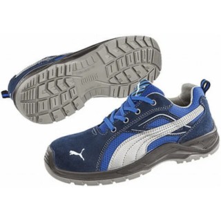 Puma Safety Omni Sky Men's Blue Steel Safety Trainer, UK 7, EU 40, Lace-Up, Steel Toe, S1-P, SRC Slip Resistance 643610