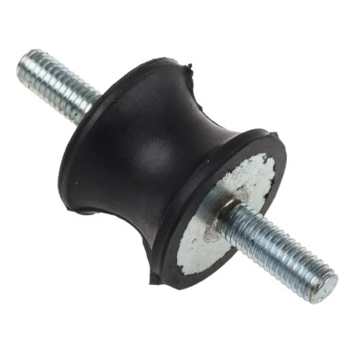RS PRO M6 Anti-Vibration Mount Male to Male Bobbin, 22 kg Compression Load, 25 mm OD, 20 mm Height, Natural Rubber 162-3235