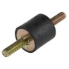 RS PRO M6 Anti-Vibration Mount, Male to Male Bobbin, 34.5 kg Compression Load, 20 mm OD x 20 mm Height, Natural 162-3227