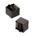 Wurth Elektronik RJ45 Connector, Female, Surface Mount, Cat3, Nickel Plated Brass Shield, 1 Port, 8 Way 634008138121