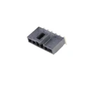 Molex Nano-Fit Series PCB Header 6 Contacts 2.5mm Pitch Right Angle Through Hole Shrouded 105313-1106