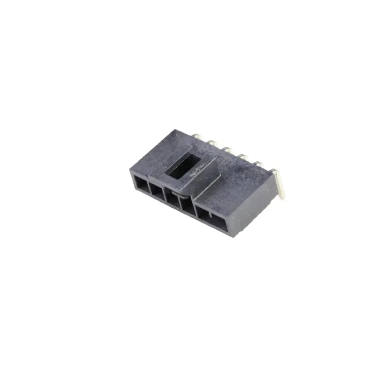 Molex Nano-Fit Series PCB Header 6 Contacts 2.5mm Pitch Right Angle Through Hole Shrouded 105313-1106