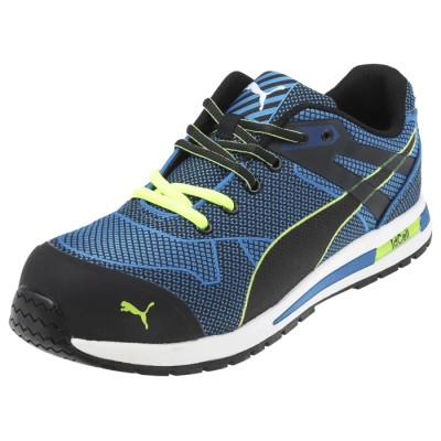 Puma Safety Blaze Knit Men's Blue Steel Safety Trainer, Steel Toe, SRC, HRO, UK 9, EU 43 643060