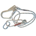 Protecta 2 m Work Positioning Lanyard with Screw Carabiner, Adjustable, Single Leg, 100 kg Capacity AL422/3