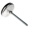 RS PRO Adjustable Foot M10 80 mm Diameter Zinc Plated Steel, 1000 kg Static Load 10° Tilt VF 162-3258