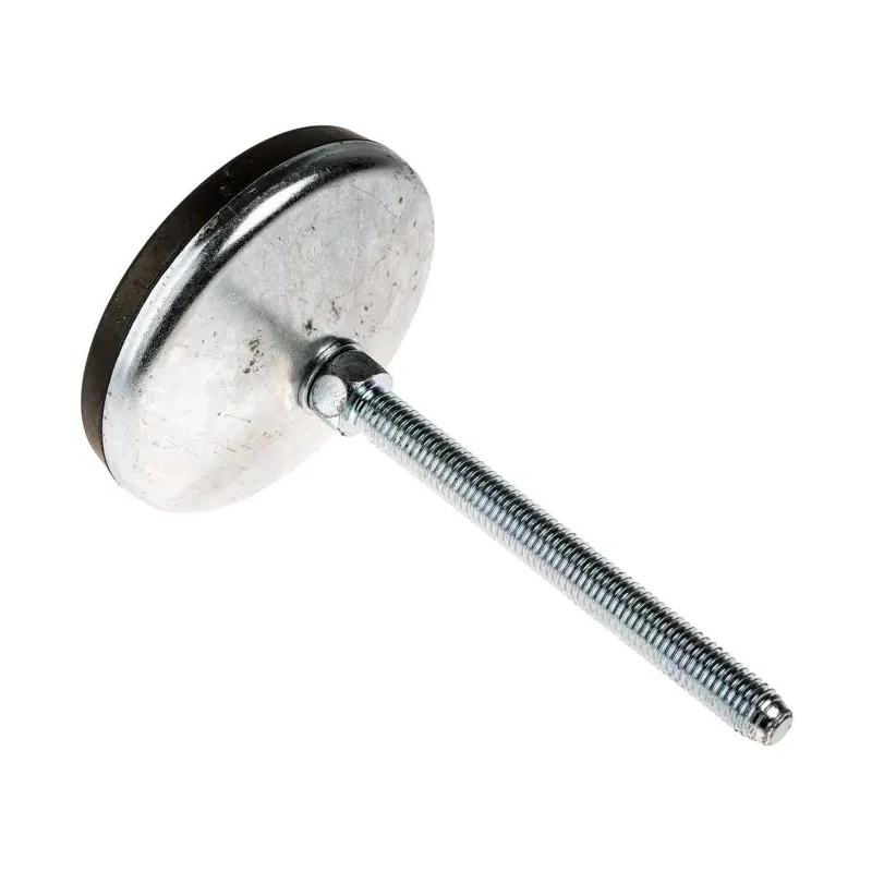 RS PRO Adjustable Foot M10 80 mm Diameter Zinc Plated Steel, 1000 kg Static Load 10° Tilt VF 162-3258