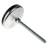 RS PRO Adjustable Foot M10 80 mm Diameter Zinc Plated Steel, 1000 kg Static Load 10° Tilt VF 162-3258