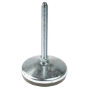 RS PRO Adjustable Foot M10 80 mm Diameter Zinc Plated Steel, 1000 kg Static Load 10° Tilt VF 162-3258