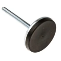RS PRO Adjustable Foot M10 80 mm Diameter Zinc Plated Steel, 1000 kg Static Load 10° Tilt VF 162-3258