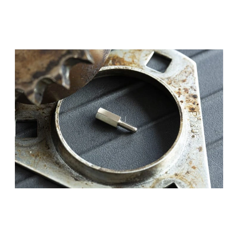 RS PRO M3 Hex Standoff, Male/Female, Brass, 10 mm Body, 8 mm Stud, Nickel Plated, 606-686