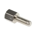 RS PRO Brass Hex Standoff, M3, 5mm Body, 8mm Stud, Male/Female, Nickel Plated 606-670