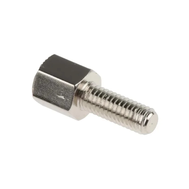 RS PRO Brass Hex Standoff, M3, 5mm Body, 8mm Stud, Male/Female, Nickel Plated 606-670