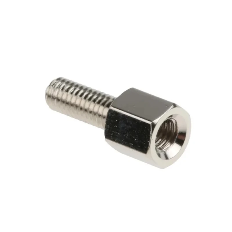 RS PRO Brass Hex Standoff, M3, 5mm Body, 8mm Stud, Male/Female, Nickel Plated 606-670